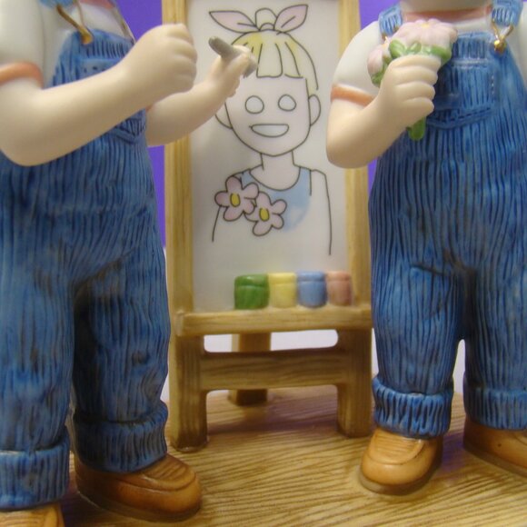 VTG Homco Home Interiors Denim Days Portrait of Debbie Figure # 15356-03 - Picture 15 of 16